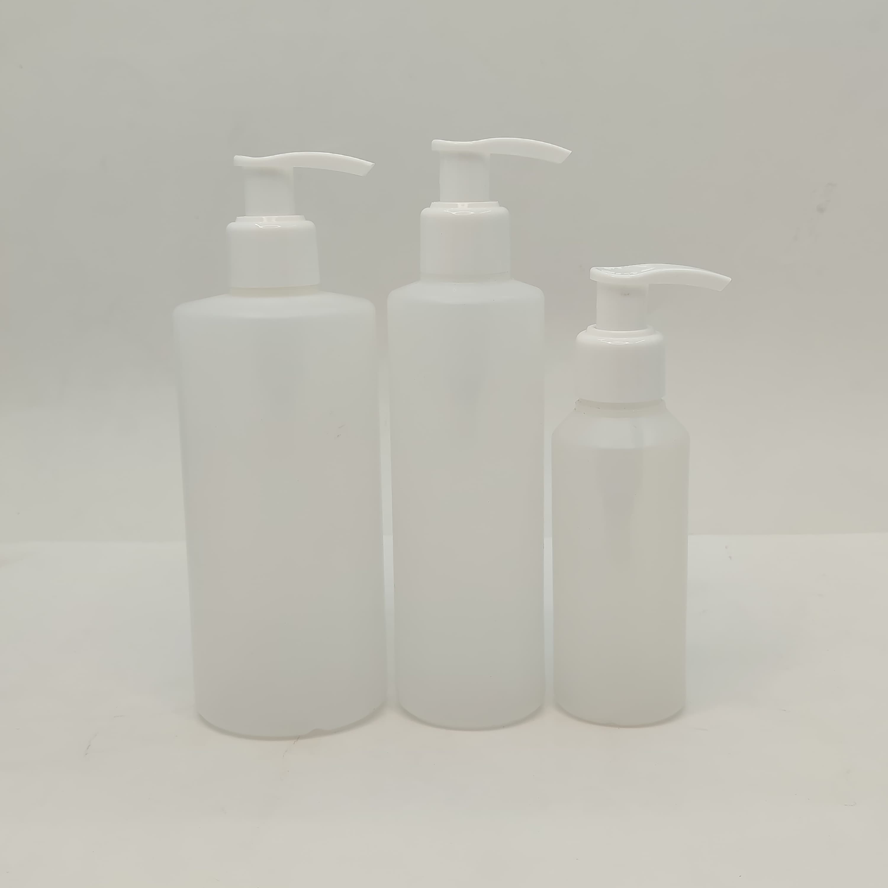 Main image of 100ml-340ml HDPE Clear Bottle - White Pump