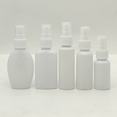 30ml-50ml Milk White Bottle - White Spray