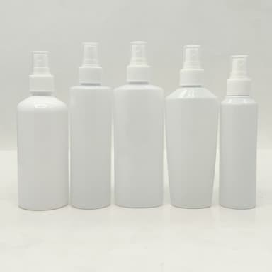 150ml-300ml Milk White Bottles - White Spray