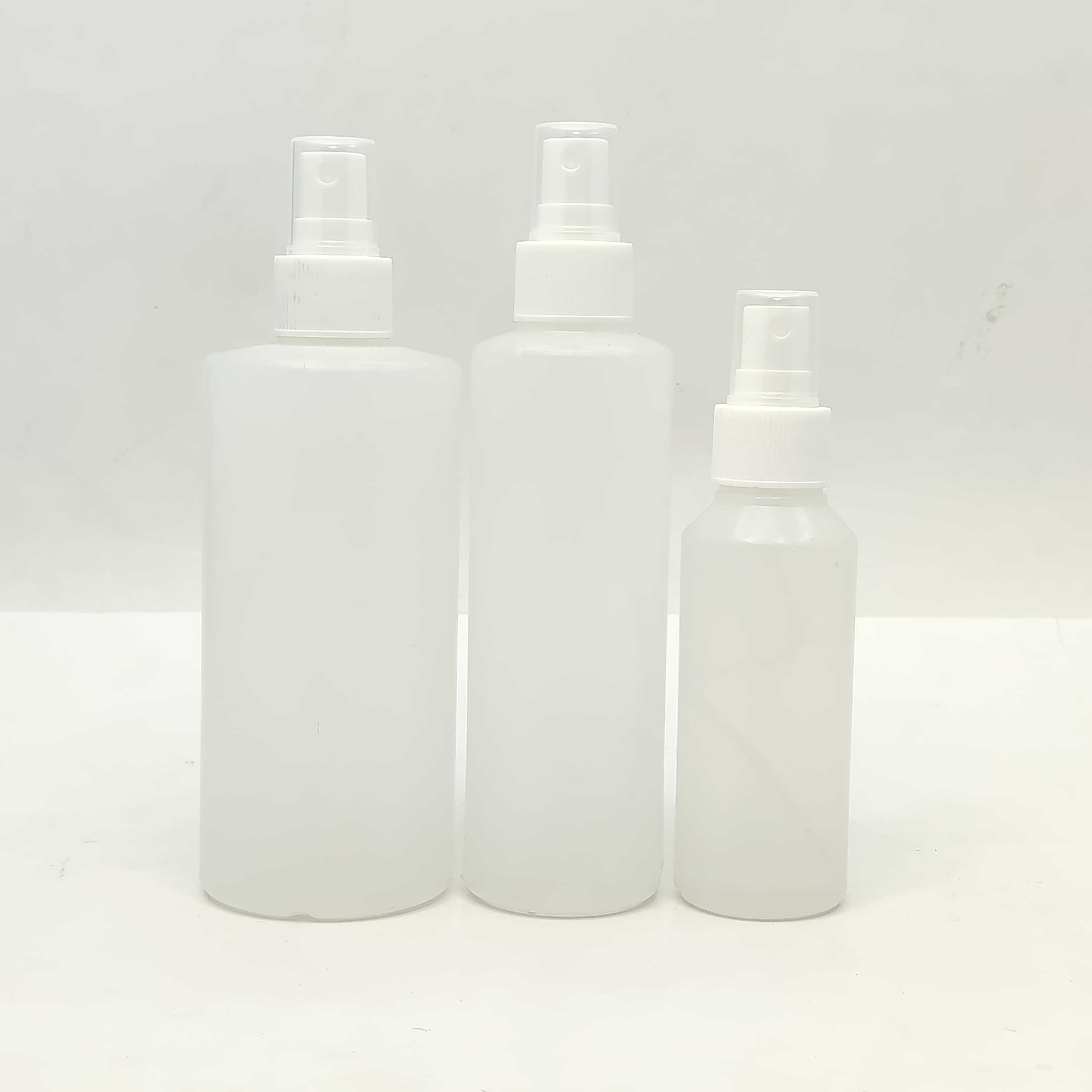 Main image of 100ml-340ml HDPE Clear Bottle-White Spray