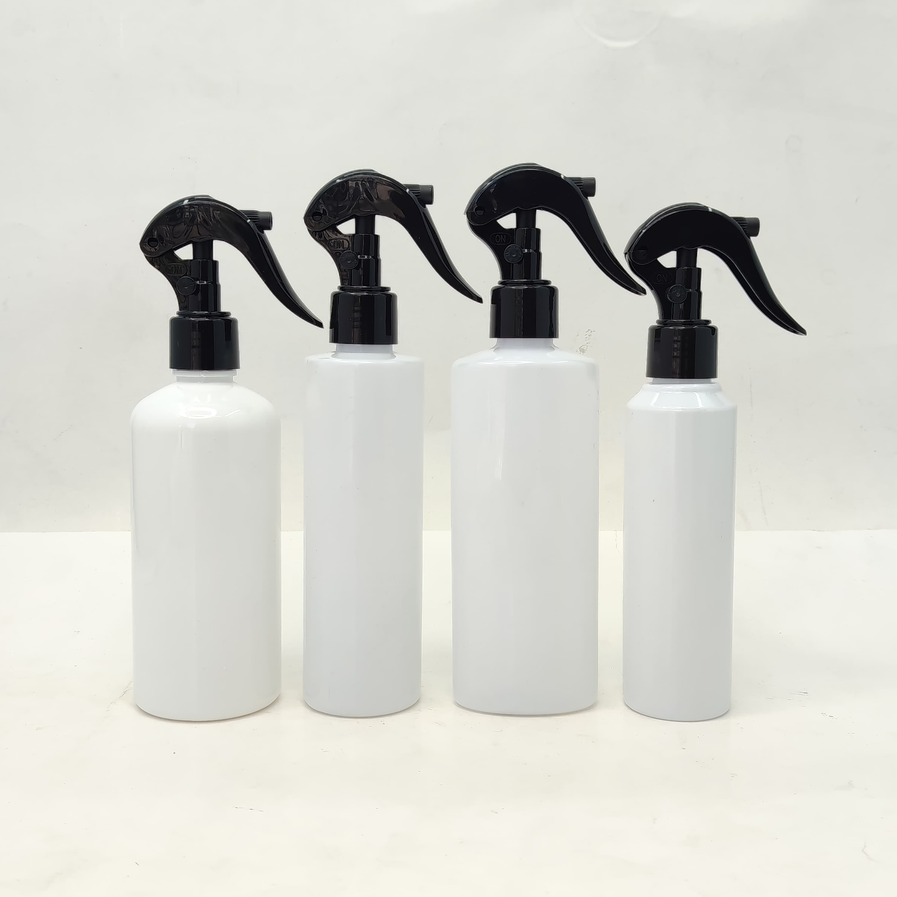 Main image of 150ml-300ml Milk White Bottle - Mini Trigger  Black