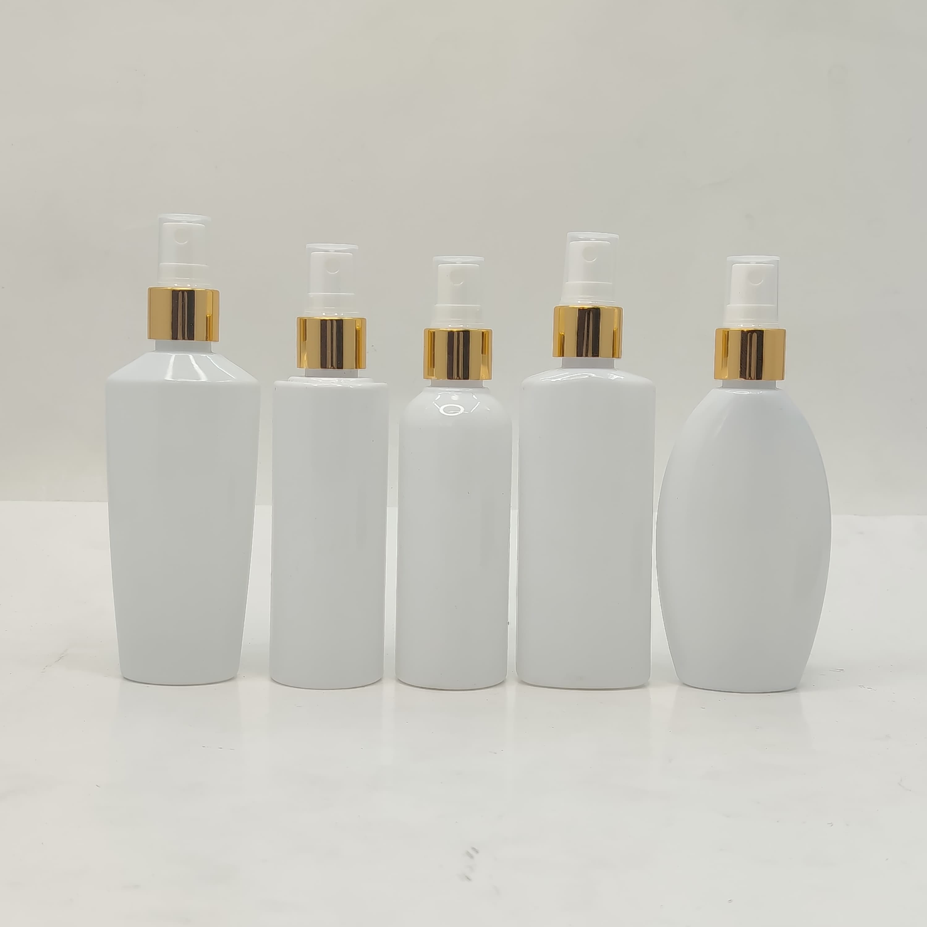 Main image of 100ml Milk White Bottle - Gold Spray