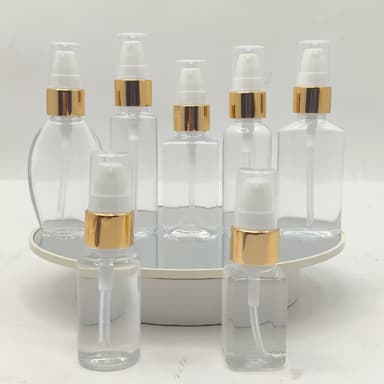 30ml-50ml Clear Bottle - Drop Pump Gold