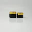 Black Glass Cosmetic Jars category image