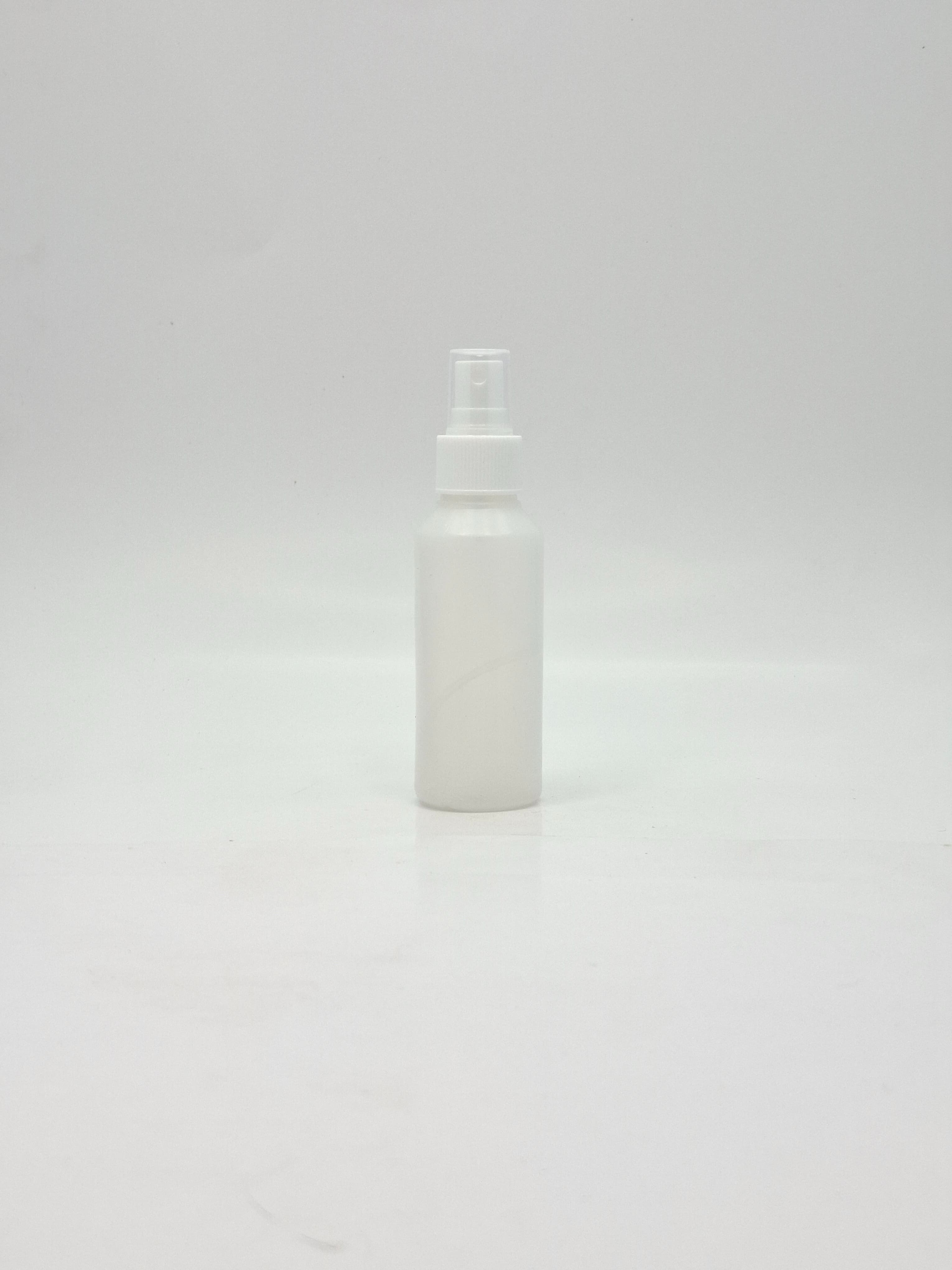 Main image of 100ml HDPE 24mm neck Bottle Clear - 24mm White Spray
