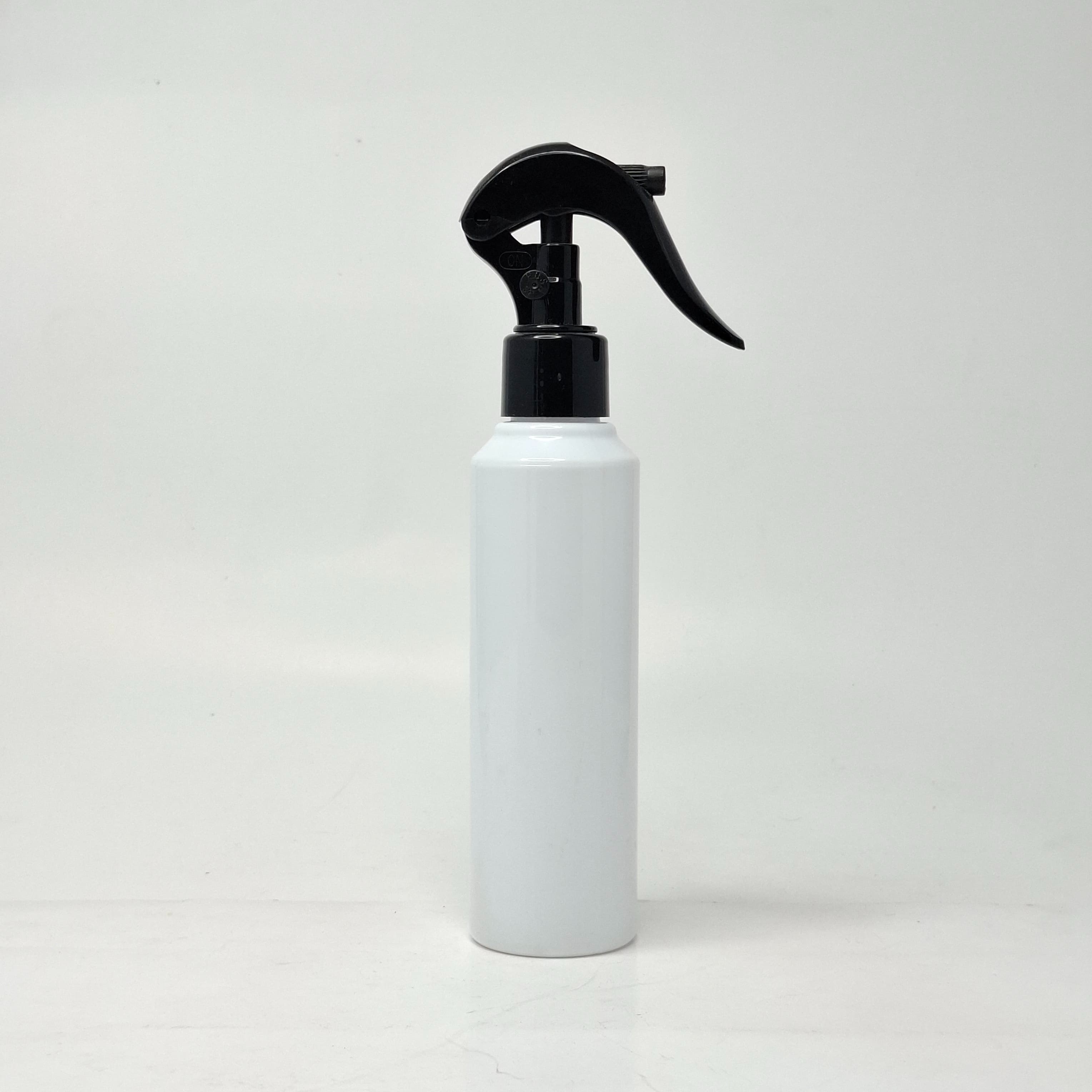 Main image of 150ml Round Bottle White - 24mm Mini Trigger Black Spray