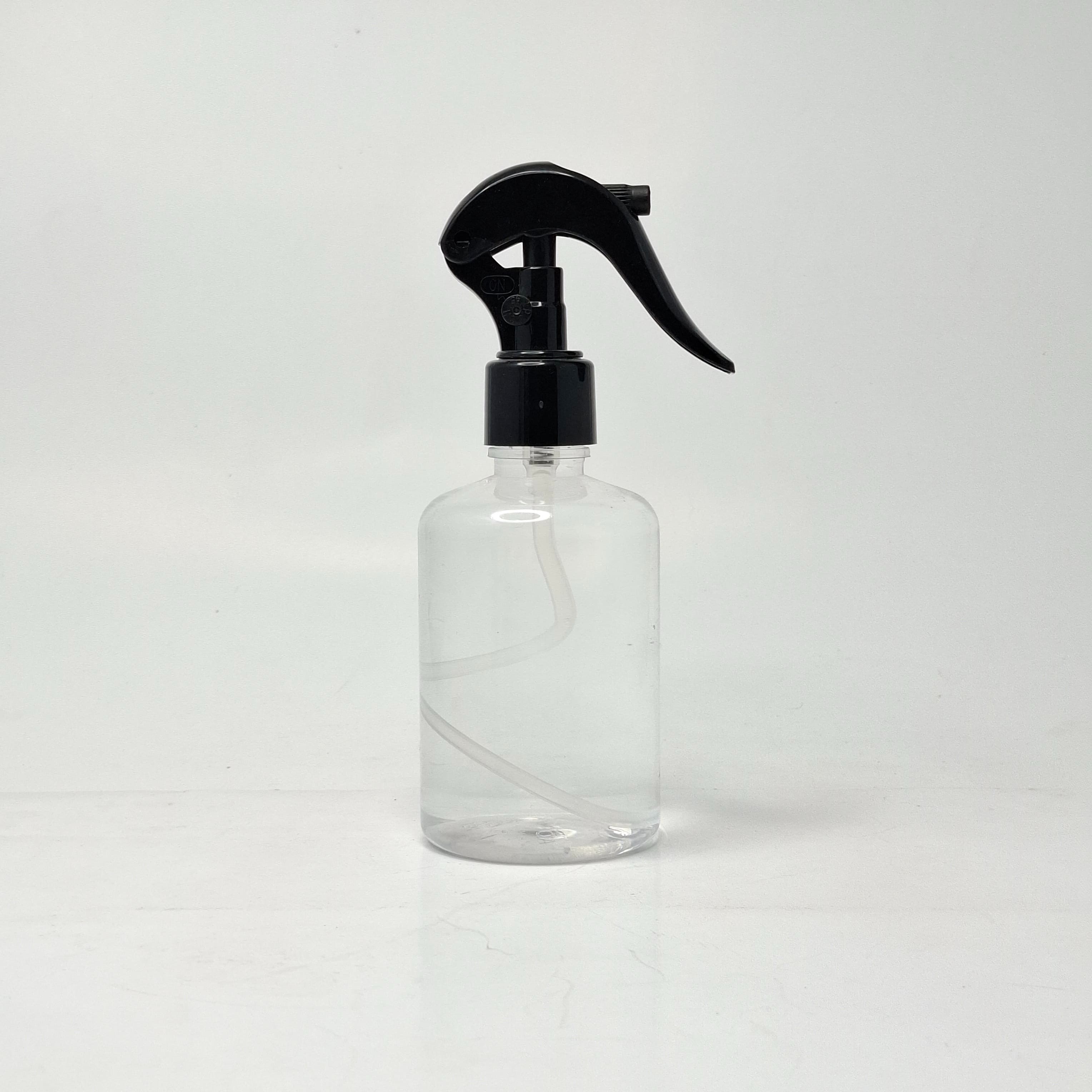 Main image of 200ml Short Bottle Clear - 24mm Mini Trigger Black Spray