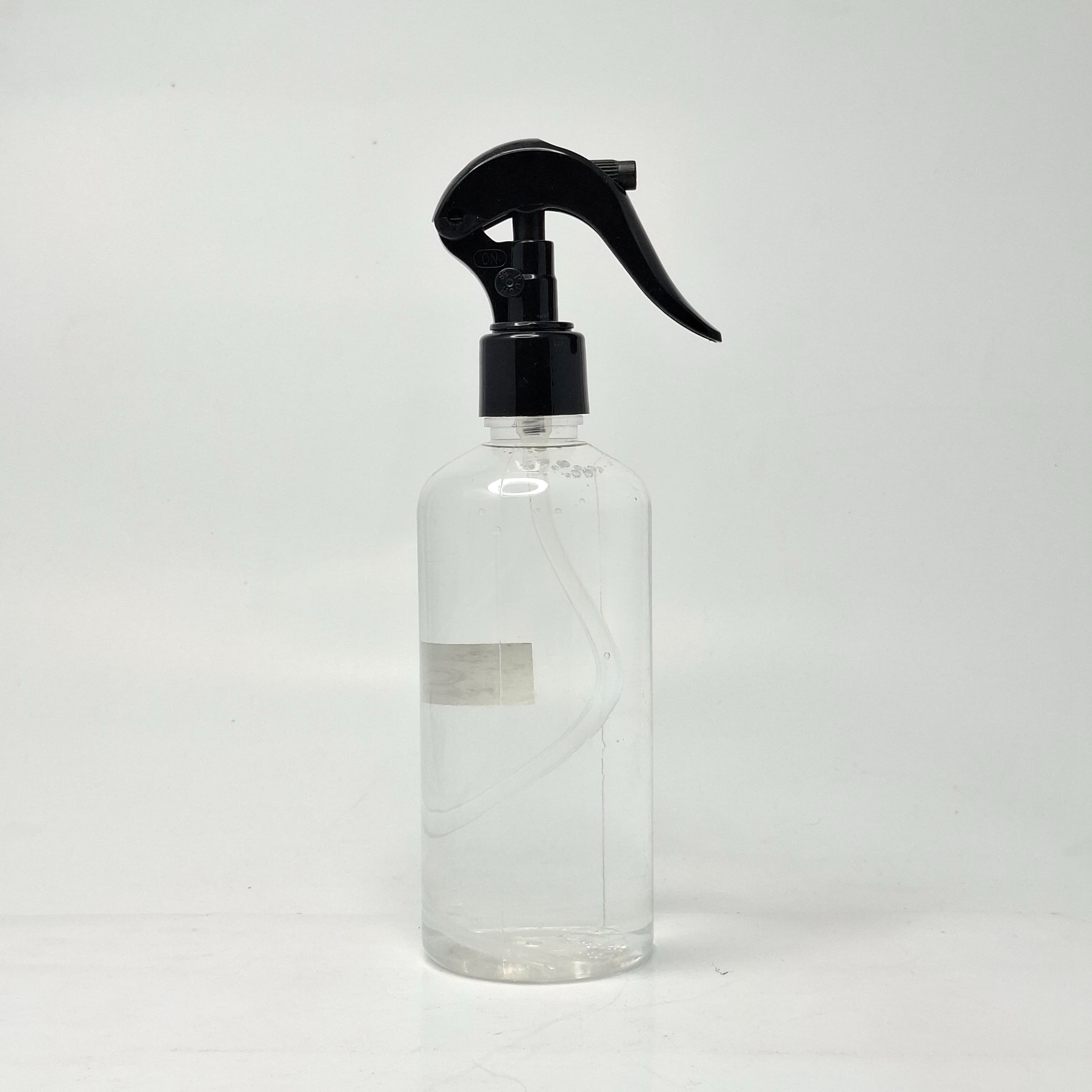 Main image of 300ml Round Bottle Clear - 24mm Mini Trigger Black Spray