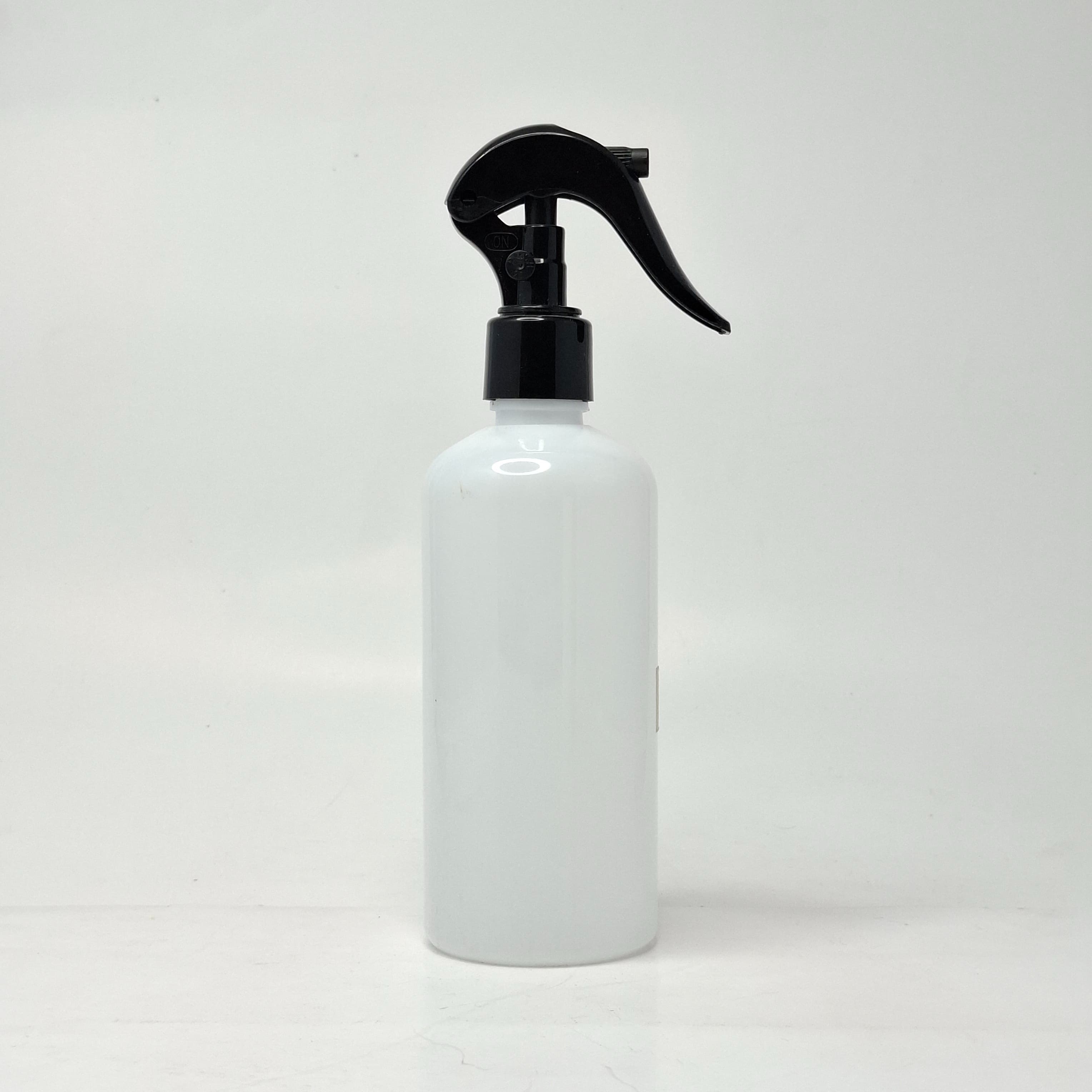 Main image of 300ml Round Bottle White - 24mm Mini Trigger Black Spray