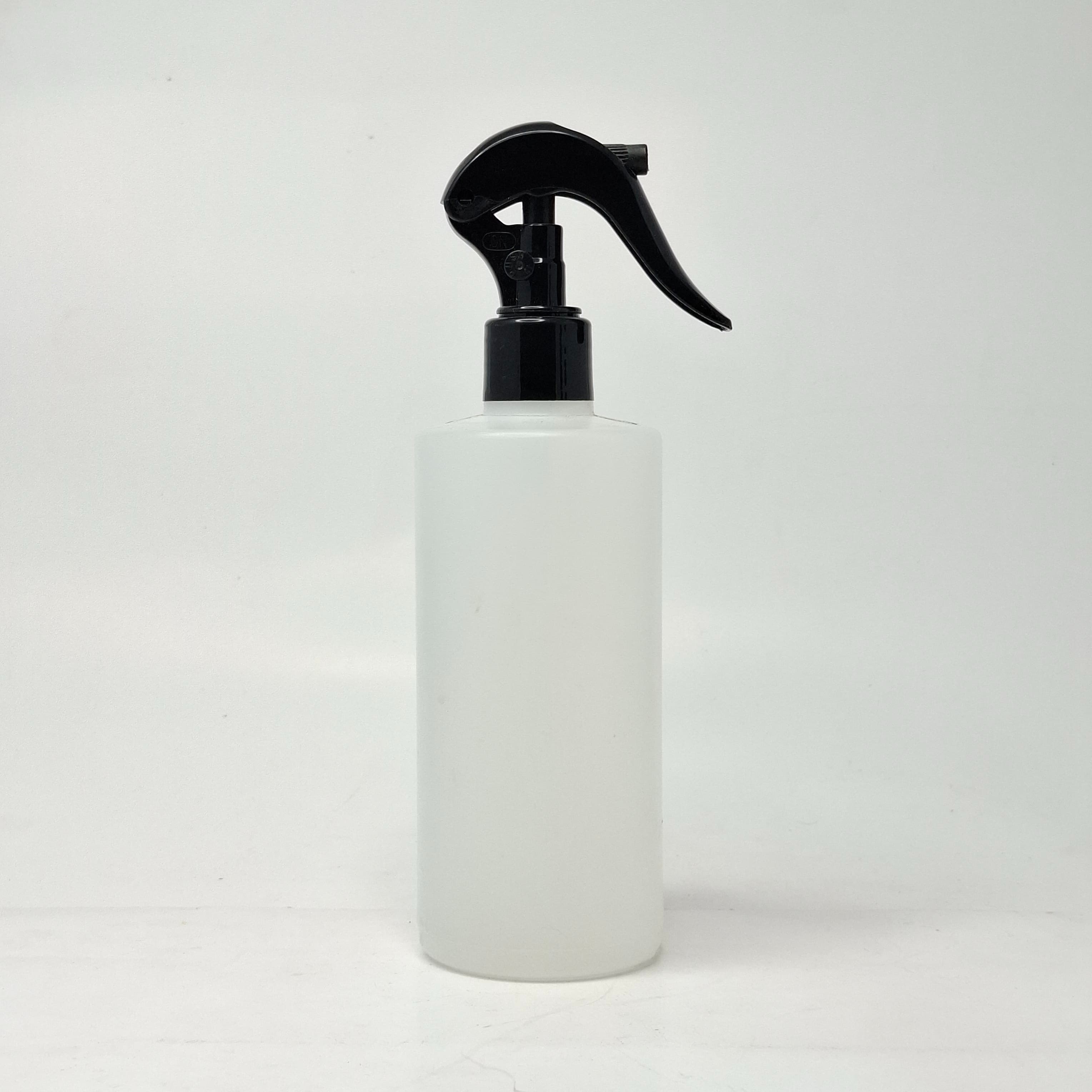 Main image of 340ml HDPE Bottle Clear - 24mm Mini Trigger Black Spray