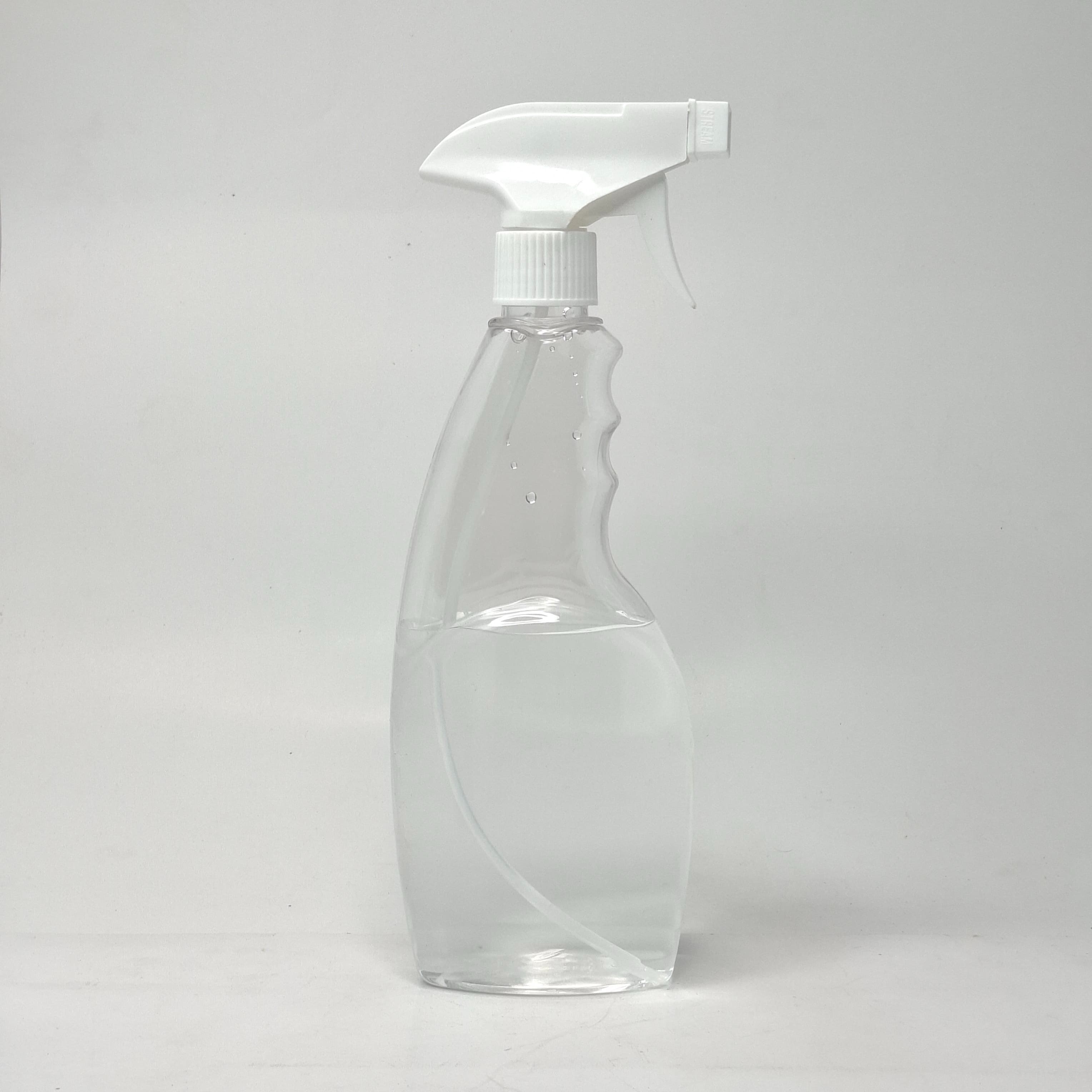 Main image of 500ml Glass Cleaner Bottle Clear - 28mm Trigger White Spray