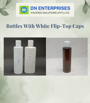Bottles With White Flip-Top Caps