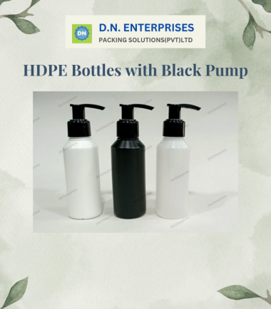 HDPE Bottles With Black Pump