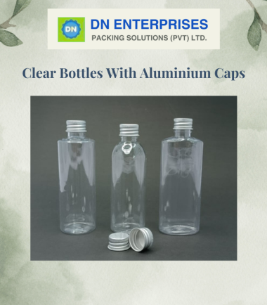 Clear Bottles With Aluminium Caps