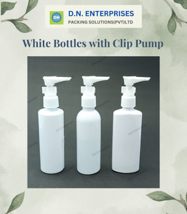 White Bottles With Clip Pump (100ml)